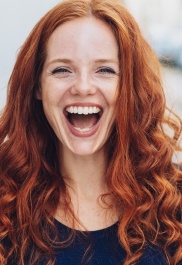 Woman with straight smile after orthodontics